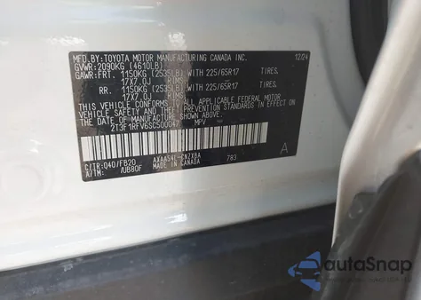 2025 Toyota Rav4 Le from USA, damaged, VIN 2T3F1RFV6SC500047